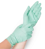 Biodegradable Green Nitrile Powder Free Gloves | Extra Small