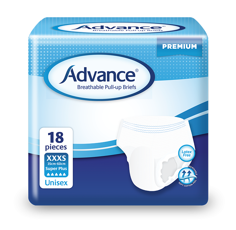 Breathable Pull-up Briefs (XXXS 35-60cm / Super Plus)