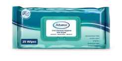 3-in-1 Personal Hygiene Wipes (33cm x 22cm)