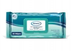 3-in-1 Personal Hygiene Wipes (33cm x 22cm)