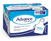 Individually Wrapped Disposable Aprons (100 pieces)